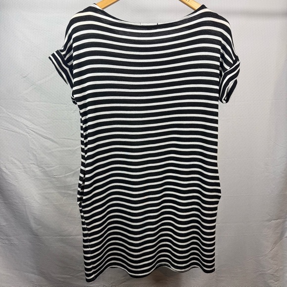 White Birch Monochrome Striped dress Size Medium - Picture 4 of 5